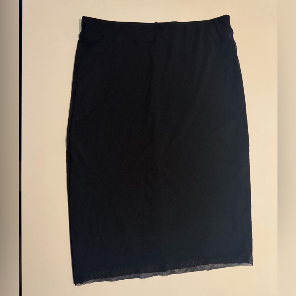 Black Sheer Skirt
